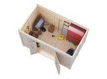 Obrázek k výrobku 39411 - Zahradní domek Leif 4,2 m2 273 x 170 cm tl. 16