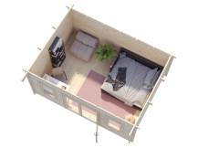 Obrázek k výrobku 28287 - ZAHRADNÍ DOMEK Lisa 14,2 m2  470 x 350 cm tl. 444 mm