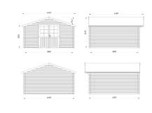 Obrázek k výrobku 20518 - ZAHRADNÍ DOMEK Lotta 13,9m2 (400cm x 400cm) tl. 34mm
