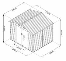 Obrázek k výrobku 68543 - zahradní domek MAXTORE WOOD 98