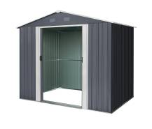 Obrázek k výrobku 82470 - Zahradní domek Riwall PRO RMSA 6x8 Anthracite se sedlovou střechou Antracit