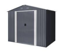 Obrázek k výrobku 82470 - Zahradní domek Riwall PRO RMSA 6x8 Anthracite se sedlovou střechou Antracit