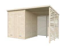Obrázek k výrobku 82207 - Zahradní domek s dřevníkem Leif 3,0 + 2,9  m2