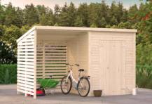 Obrázek k výrobku 82207 - Zahradní domek s dřevníkem Leif 3,0 + 2,9  m2 Zahradní domek s dřevníkem Leif 3,0 + 2,9  m2