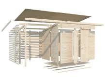 Obrázek k výrobku 82208 - Zahradní domek s dřevníkem Leif 4,5 + 2,9  m2