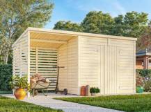 Obrázek k výrobku 82208 - Zahradní domek s dřevníkem Leif 4,5 + 2,9  m2