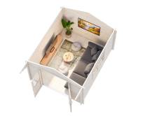 Obrázek k výrobku 20540 - ZAHRADNÍ DOMEK Sally 10,2 m2 (320cm x 380cm) tl. 44mm