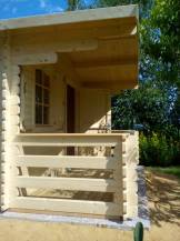 Obrázek k výrobku 20535 - ZAHRADNÍ DOMEK Sylvi 10,4 + 4,2 m2  (350cm x 350cm/480cm) tl. 34mm