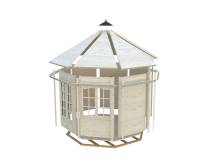 Obrázek k výrobku 20547 - ZAHRADNÍ DOMEK Veronica 2 6,7 m2  (průměr 289) tl. 28mm