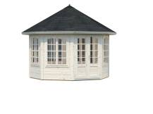 Obrázek k výrobku 20549 - ZAHRADNÍ DOMEK Veronica 7  9,2 m2 (průměr 337) tl. 34mm