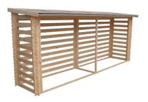 Obrázek k výrobku 49359 - Zahradní dřevník EKO-LINE Velký H203 456x100 cm tl. 19 mm