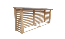 Obrázek k výrobku 49359 - Zahradní dřevník EKO-LINE Velký H203 456x100 cm tl. 19 mm