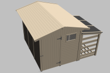 Obrázek k výrobku 82533 - Zahradní dřevník Herold 22120 se zadní stěnou a s podlahovým roštem Zahradní dřevník Herold 22120 se zadní stěnou a s podlahovým roštem