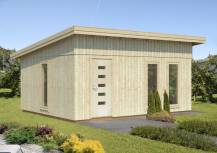 Obrázek k výrobku 48885 - Zahradní dům NORDIC+ ANNIKA 21,5 m2 448x548 cm tl. stěny 160 mm