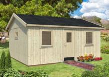 Obrázek k výrobku 48884 - Zahradní dům NORDIC+ PERNILLA 21,5 m2 448x548 cm tl. stěny 160 mm