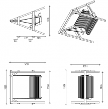 Obrázek k výrobku 49120 - Zahradní houpačka PALMAKO Sigrid 193x161 cm