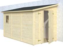 Obrázek k výrobku 48911 - Zahradní nářaďový přístavek MIA 5,2 m2  tl. 16 mm 333x166 cm