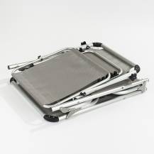 Obrázek k výrobku 90707 - Zahradní rozkládací lehátko se stříškou šedé