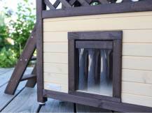 Obrázek k výrobku 81378 - Zateplená bouda pro kočky KERBL 4-SEASON DELUXE 88x57x77cm