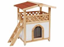 Obrázek k výrobku 81595 - Zateplená bouda pro kočky KERBL TYROL ALPIN 88x57x77cm