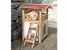 Obrázek k výrobku 81595 - Zateplená bouda pro kočky KERBL TYROL ALPIN 88x57x77cm