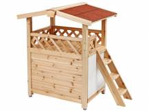 Obrázek k výrobku 81595 - Zateplená bouda pro kočky KERBL TYROL ALPIN 88x57x77cm